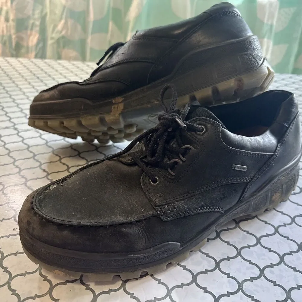 ECCO Track 47 Black Shoes 13 Work Comfort Gore—Tex